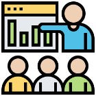 Icon representing trained manpower