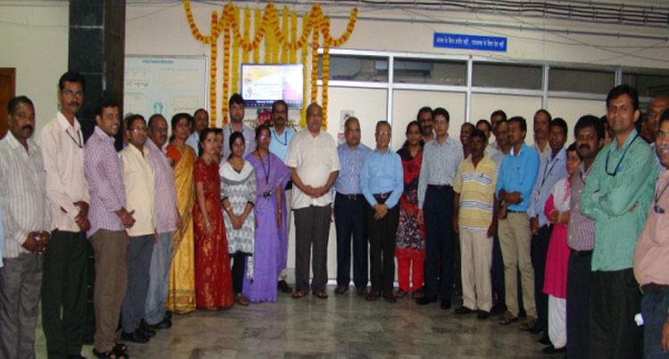 Dr.G.Sundararajan Inaugurating the Digital Board