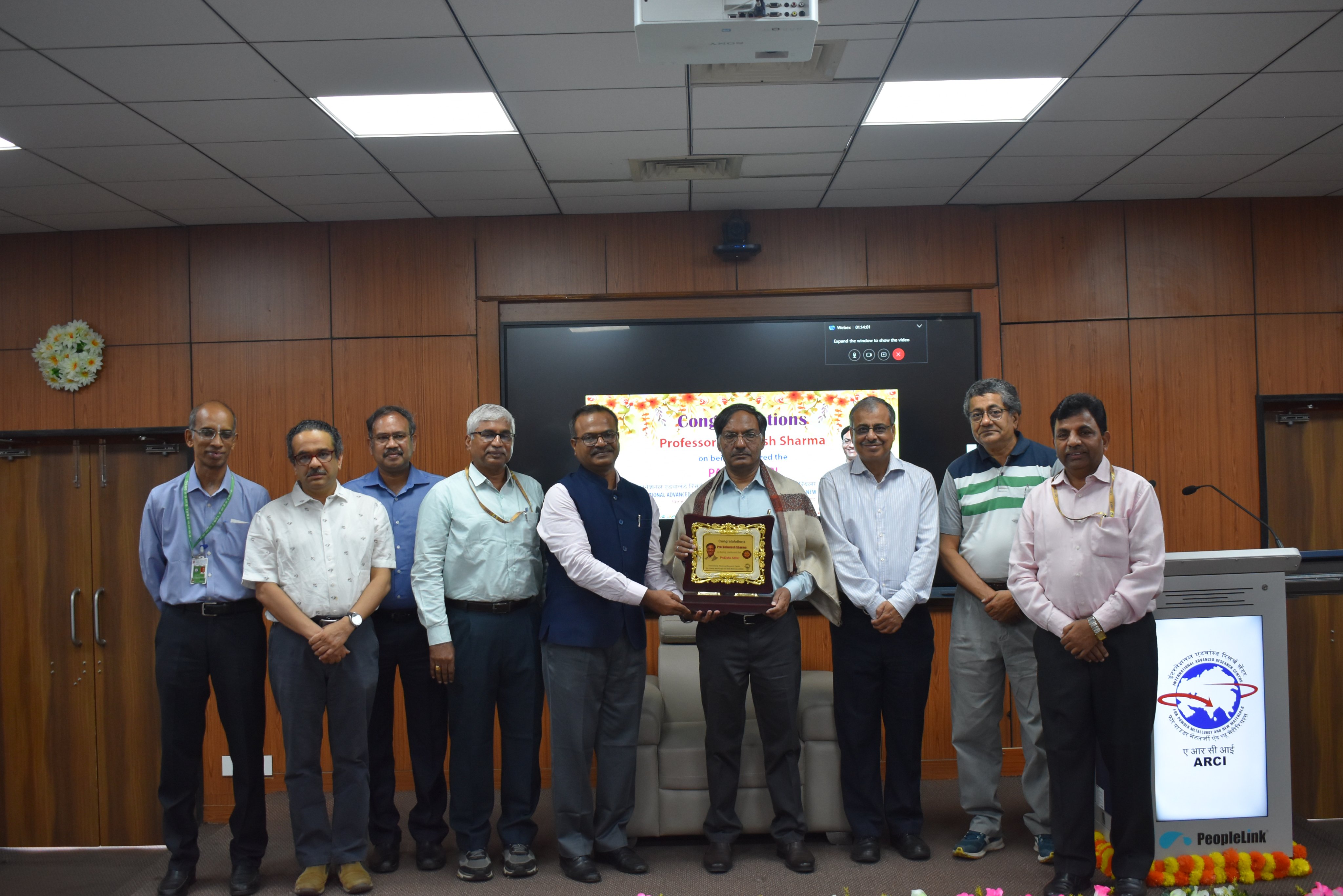Felicitation for PadmaShri Prof. Ashutosh Sharma - 2025 -1