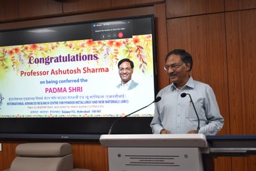 Felicitation for PadmaShri Prof. Ashutosh Sharma-1