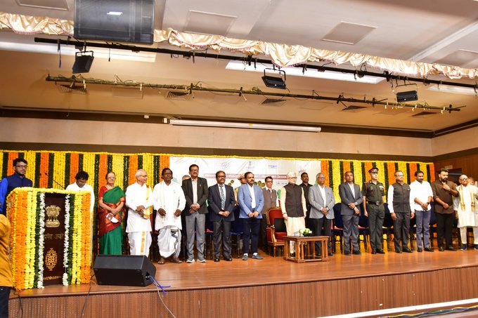 Felicitation of Director – State Formation day -1
