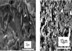 SEM micrographs of optimized SiAlON composition used in producing radomes prototype