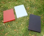 Coloured tarnish resistant glass like coatings on stainless steel