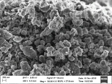 SEM image of Nano boron